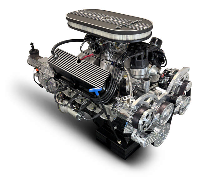 Ford Small Block Compatible 427 C.I. Cobra Edition - TKX Manual Transmission - Polished Pulley Kit - Carbureted