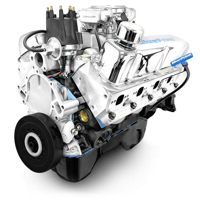 BluePrint Engines Ford Small Block Compatible 347 C.I. Base Dressed - Rear Sump Oil Pan - Fuel Injected