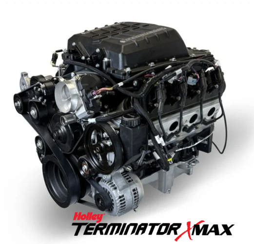 GM LS Compatible 376 c.i. Pro Series Engine - Magnuson TVS2650 - Deluxe Dressed - Natural Pulley Kit - Holley Terminator X EFI System