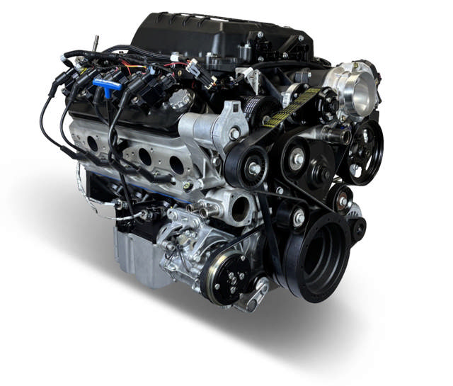 GM LS Compatible 376 c.i. Pro Series Engine - Magnuson TVS2650 - Deluxe Dressed - Natural Pulley Kit - Holley Terminator X EFI System