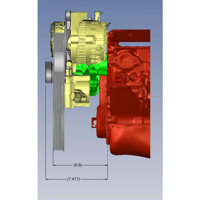 GM SB Compatible Front Accessory Drive - Full Serpentine with Alternator - AC - Power Steering - Water Pump - Brackets - Bolts - Polished