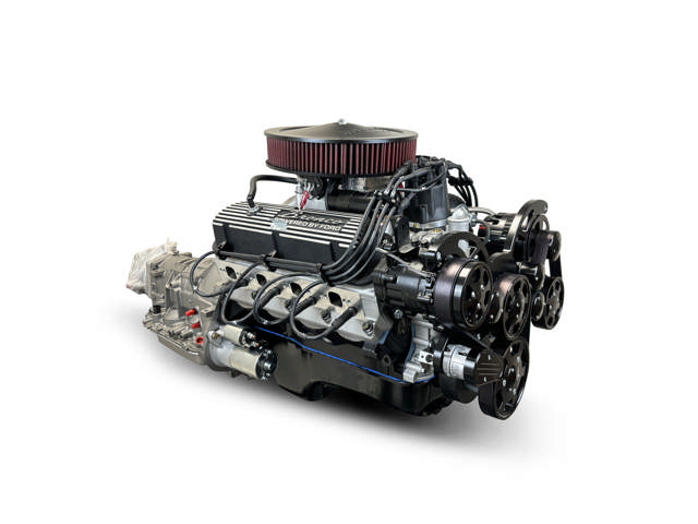 Ford Small Block Compatible 302 C.I. Bronco Edition - 4R70W Automatic Transmission - Black Pulley Kit - Carbureted