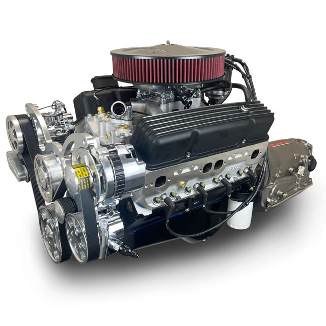 BluePrint Engines GM Small Block Compatible 383 C.I. Standard Edition - 700R4 Automatic Transmission 4WD Ready - Polished Pulley Kit - Fuel Injected