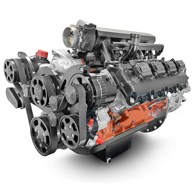 Chrysler Hemi Compatible 426 C.I. Standard Edition - 4L65/70E Automatic Transmission - Black Pulley Kit - Fuel Injected