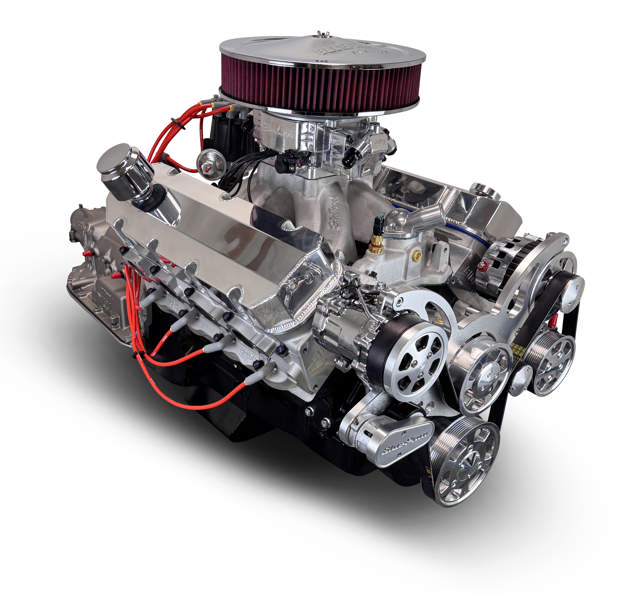 GM Big Block Compatible 598 c.i. Engine and 4L80E Automatic Transmission - 741 Horsepower - Standard Edition Builder Series - Polished Pulley Kit - Fuel Injected