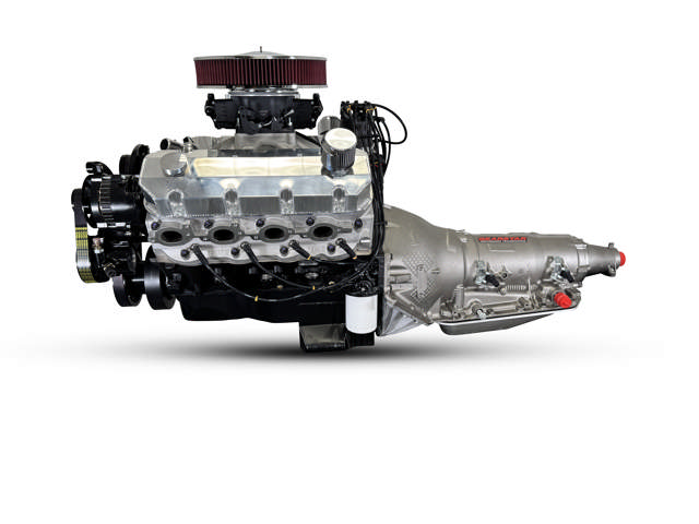 GM Big Block Compatible 598 c.i. Engine and 4L80E Automatic Transmission - 741 Horsepower - Standard Edition Builder Series - Black Pulley Kit - Fuel Injected