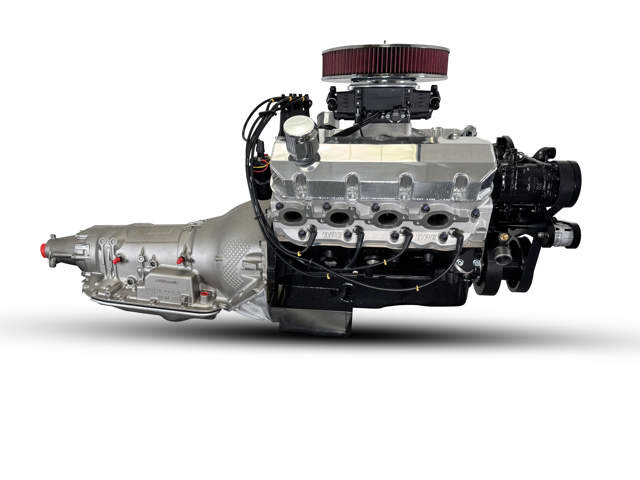 GM Big Block Compatible 598 c.i. Engine and 4L80E Automatic Transmission - 741 Horsepower - Standard Edition Builder Series - Black Pulley Kit - Fuel Injected