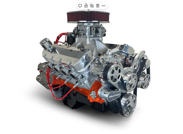 GM Big Block Compatible 632 C.I. Standard Edition - 4L80E Automatic Transmission - Polished Pulley Kit - Carbureted
