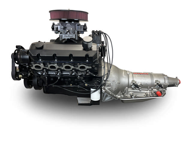 GM Big Block Compatible 632 c.i. Pro Series Engine and 4L80E Automatic Transmission - 815 Horsepower - Blackout Reaper Edition Builder Series - Black Pulley Kit - Fuel Injected