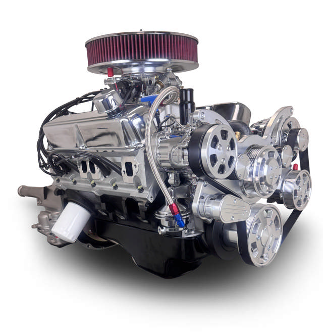 Chrysler Small Block Compatible 408 C.I. Standard Edition - 727 Automatic Transmission - Polished Pulley Kit - Carbureted