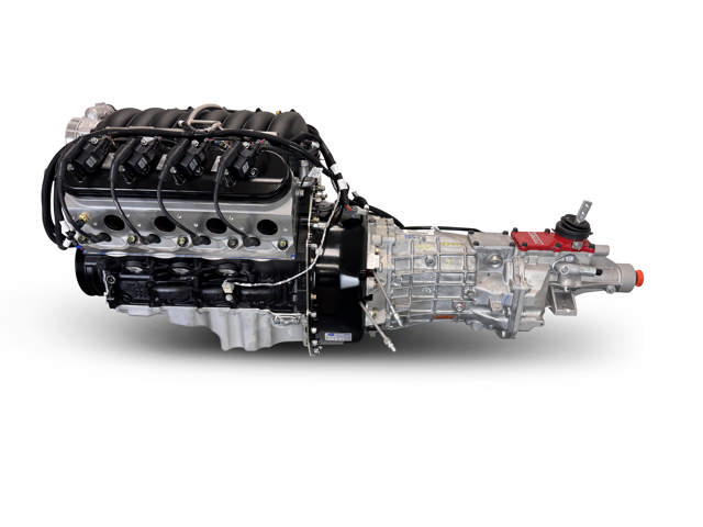 BluePrint Engines GM LS Compatible 376 c.i. Engine and T56 Manual Transmission - 530 Horsepower - Standard Edition Builder Series - Holley Terminator X EFI System