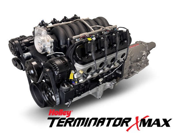 BluePrint Engines GM LS Compatible 427 c.i. Engine and 4L65/70E Automatic Transmission - Standard Edition Builder Series - Black Pulley Kit - Holley Terminator X EFI System