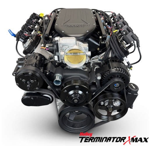 BluePrint Engines GM LS Compatible 427 c.i. Engine and TKX Manual Transmission - Standard Edition Builder Series - Black Pulley Kit - Holley Terminator X EFI System