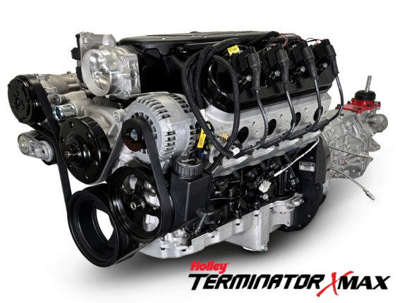 BluePrint Engines GM LS Compatible 427 c.i. Engine and T56 Manual Transmission - Standard Edition Builder Series - Natural Pulley Kit - Holley Terminator X EFI System