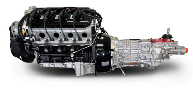 BluePrint Engines GM LS Compatible 427 c.i. Engine and T56 Manual Transmission - Standard Edition Builder Series - Natural Pulley Kit - Holley Terminator X EFI System