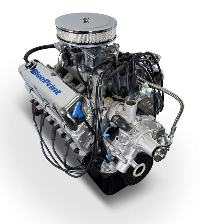 Ford Small Block Compatible 302 C.I. Deluxe Dressed - Front Sump Oil Pan - Cruiser - Carbureted