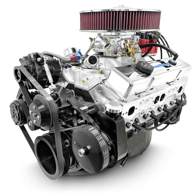 BluePrint Engines GM Small Block Compatible 383 C.I. Deluxe Dressed - Black Pulley Kit - Carbureted