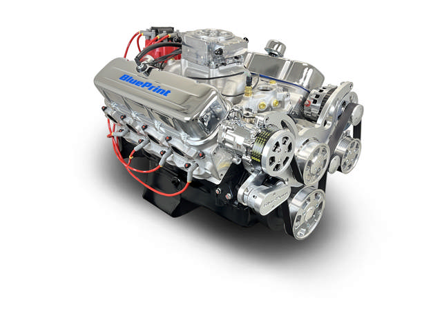 BluePrint Engines GM Big Block Compatible 454 c.i. Engine - 460 Horsepower - Deluxe Dressed - Polished Pulley Kit - Fuel Injected - Cruiser