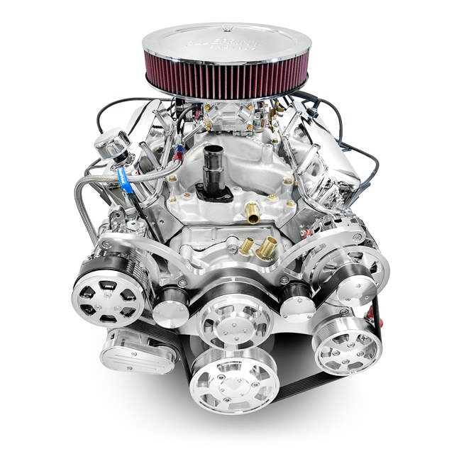 Chrysler Small Block Compatible 408 C.I. Deluxe Dressed - Polished Pulley Kit - Carbureted