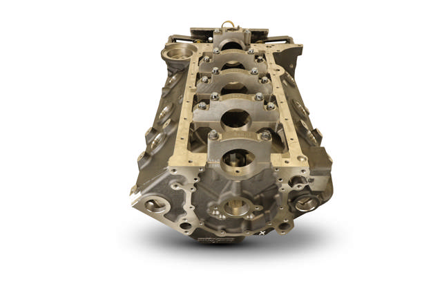BluePrint Engines GM Small Block Compatible Bare Block – 9.025 Deck x 4.125 Bore, 2-Piece Seal, 350 Main, SIAM, Steel Billet Main Caps, Splayed
