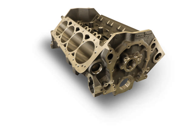 BluePrint Engines GM Small Block Compatible Bare Block – 9.025 Deck x 4.000 Bore, 2-Piece Seal, 350 Main, SIAM, Steel Billet Main Caps