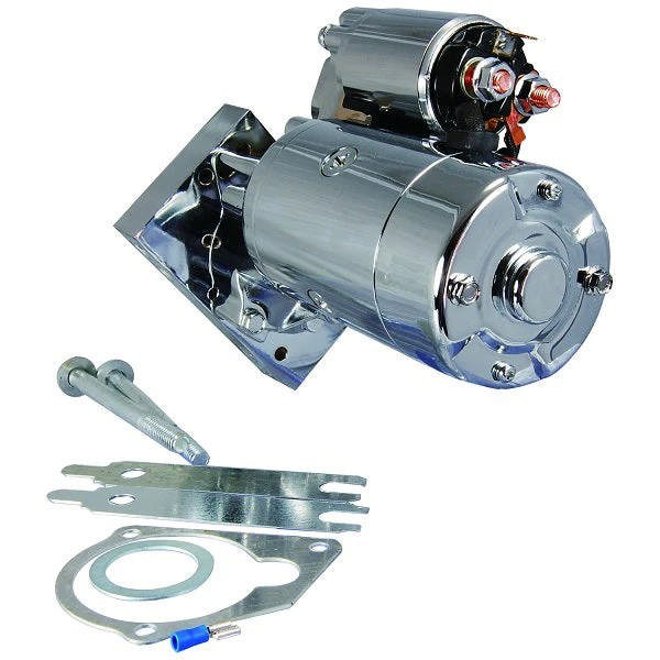 Starter - Chevy SB/BB - 3HP - 153 or 168 Tooth Flywheel - Tilton Style - Chrome