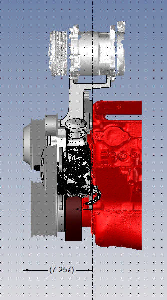 GM SB Compatible Front Accessory Drive - Dual-Belt Quick Serpentine with Alternator - AC - Power Steering - Water Pump - Brackets and Bolts - Black