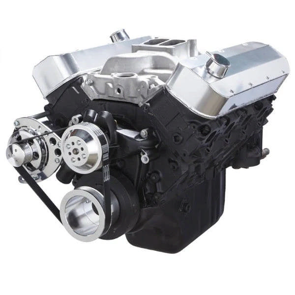 GM BB Standard Deck Compatible Front Accessory Drive - Quick Serpentine - Alternator - Water Pump - Brackets - Bolts - Polished