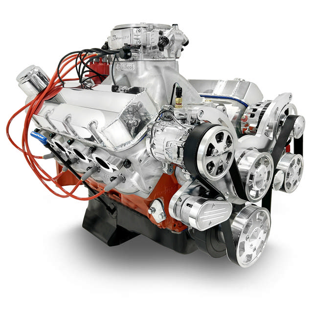 GM Big Block Compatible 632 c.i. Pro Series Engine - 815 Horsepower - Deluxe Dressed - Polished Pulley Kit - Fuel Injected