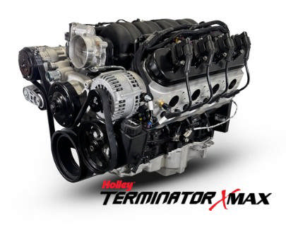 GM LS Compatible 376 c.i. Pro Series Engine - GM Plastic Intake - Deluxe Dressed - Natural Pulley Kit - Holley Terminator X EFI System