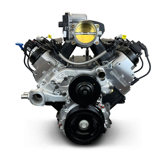 GM LS Compatible 376 c.i. Pro Series Engine - BPE Fabbed Aluminum Intake - Base Dressed - No ECU / Harness