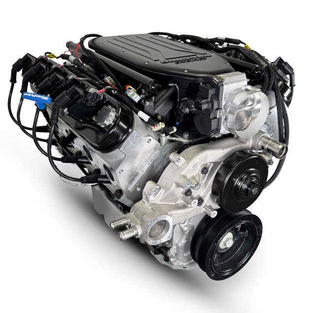 Low Profile GM LS Compatible 376 c.i. Pro Series Engine - 510 Horsepower - Base Dressed - Holley Terminator X EFI System