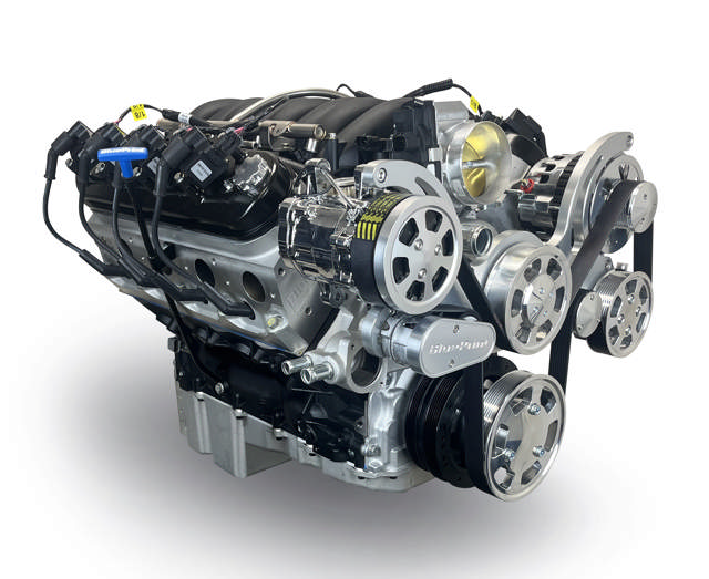 GM LS Compatible 427 c.i. Pro Series Engine - GM Plastic Intake - Deluxe Dressed - Polished Pulley Kit - Holley Terminator X EFI System