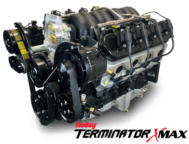 GM LS Compatible 427 c.i. Pro Series Engine - GM Plastic Intake - Deluxe Dressed - Black Pulley Kit - Holley Terminator X EFI System