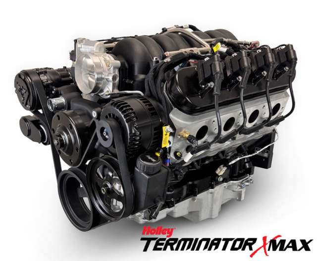 GM LS Compatible 427 c.i. Pro Series Engine - GM Plastic Intake - Deluxe Dressed - Black Pulley Kit - Holley Terminator X EFI System