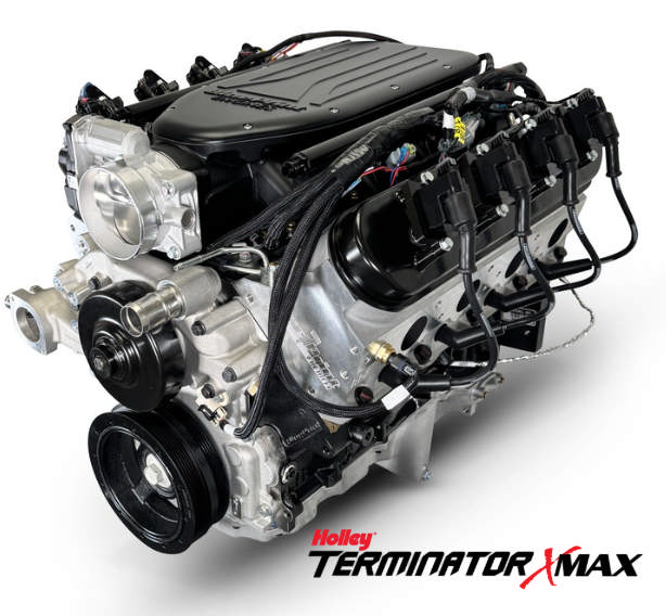 Low Profile GM LS Compatible 427 c.i. Pro Series Engine - Cast Aluminum Intake - Base Dressed - Holley Terminator X EFI System