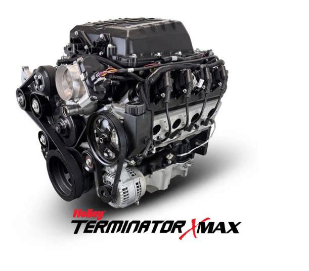 GM LS Compatible 427 c.i. Pro Series Engine - 800 Horsepower - Deluxe Dressed - Natural Pulley Kit - Holley Terminator X EFI System