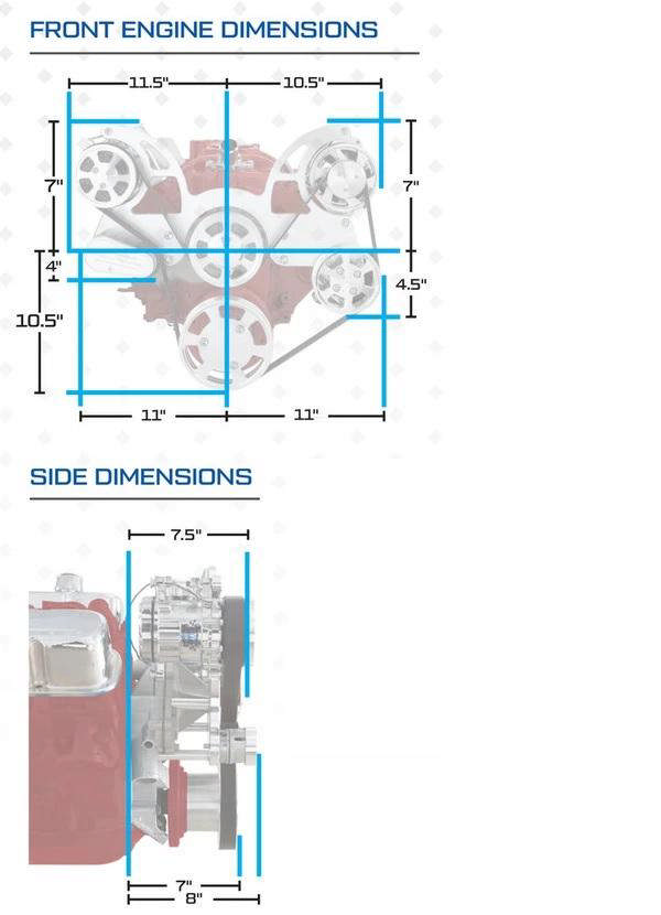 GM Small Block Compatible 400 c.i. Engine and 700R4 Automatic Transmission - 500 Horsepower - Standard Edition Builder Series - Polished Pulley Kit - Carbureted